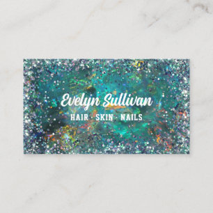 Carte de visite Opal turquoise