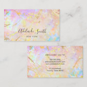 Carte De Visite opale colorée (Devant / Derrière)