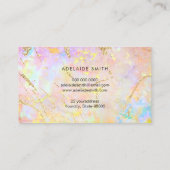 Carte De Visite opale colorée (Dos)