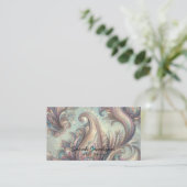 Carte De Visite Opale de Luxe Paisley (Debout devant)