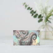Carte De Visite Opale de Luxe Paisley (Debout devant)