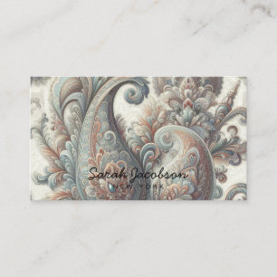Carte De Visite Opale de Luxe Paisley