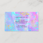 Carte De Visite opale fausse iridescente (Dos)