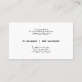 Carte De Visite Opale pastel abstrait (Dos)