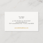 Carte De Visite Open Book Logo Enseignant de l'éducation (Dos)