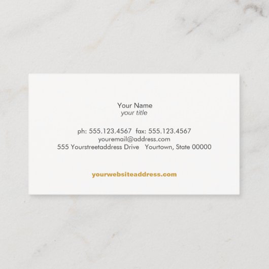 Carte De Visite Open Book Logo Enseignant de l'éducation (Dos)