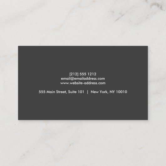 Carte De Visite OPEN CIRCLE LOGO en BLEU (Dos)