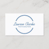 Carte De Visite OPEN CIRCLE LOGO en BLEU (Devant)