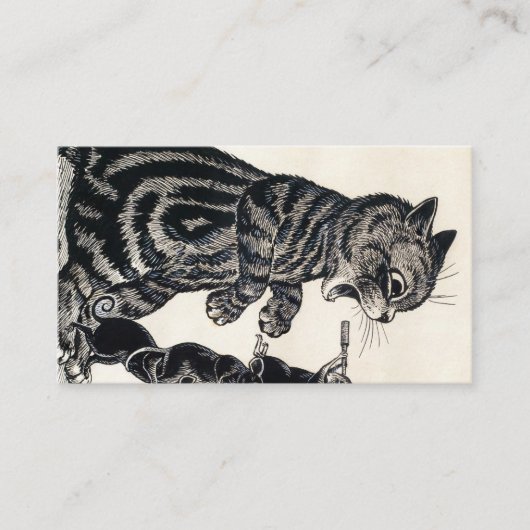 Carte De Visite Open Wide by Louis Wain (Devant)