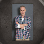 Carte De Visite Opera Singer Photo moderne QR Code noir&blanc