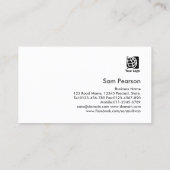 Carte De Visite Opérateur de caméra Gras Argent Caméra Icône Éléga (Dos)