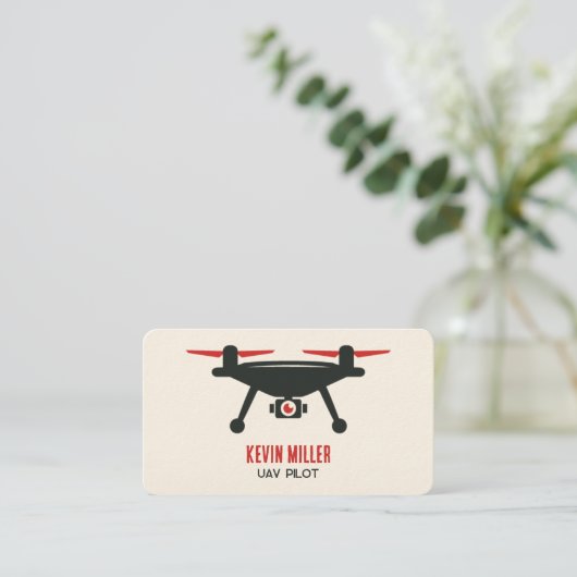 Carte De Visite Opérateur de drone (Debout devant)