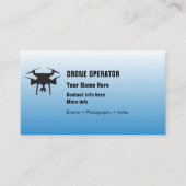 Carte De Visite Opérateur de drone (Devant)