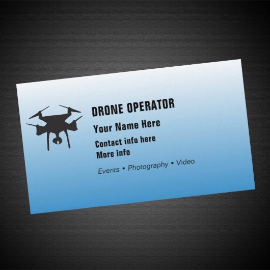 Carte De Visite Opérateur de drone