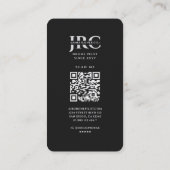 Carte De Visite Opérateur de drone UAV Pilote Black Silver Moderne (Dos)