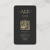 Carte De Visite Opérateur de journalisation Monogramme professionn (Dos)