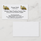 Carte De Visite Opérateur de pelle rétro (Devant / Derrière)