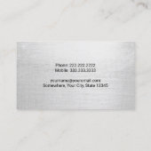 Carte De Visite Opérateur de Plante de construction Patriotique (Dos)