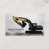 Carte De Visite Opérateur de Plante de la construction Métal (Devant)