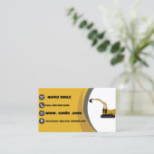 Carte De Visite Opérateur de Plante d'excavateur de construction p (Debout devant)