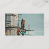 Carte De Visite Opérateur de Plante d'excavateur de construction p (Dos)