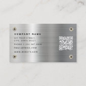 Carte De Visite Opérateur d'équipement lourd de construction Métal (Dos)