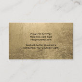 Carte De Visite Opérateur Plante de la excavatrice de construction (Dos)