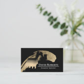 Carte De Visite Opérateur Plante de la excavatrice de construction (Debout devant)