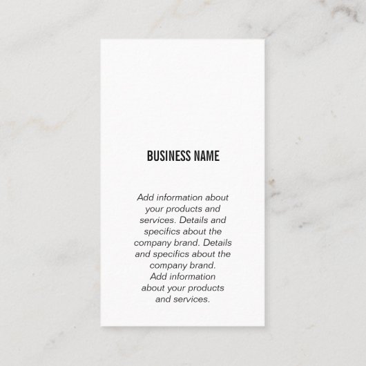 Carte De Visite Opération de poignée de main | Graphiques financie (Dos)