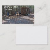 Carte De Visite opération de râtelage de paille de pin (Devant / Derrière)