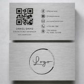 Carte De Visite Operations Manager Metal QR Code