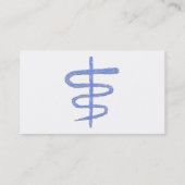 Carte De Visite Ophiuchus. Le zodiaque signent dedans le bleu (Dos)