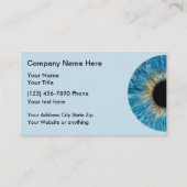 Carte De Visite Ophtalmologiste Bureau du médecin de l'oeil (Devant)