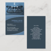 Carte de visite ophtalmologiste optique (Devant / Derrière)