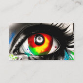 Carte de visite ophtalmologiste. Une image de l'oe (Devant)