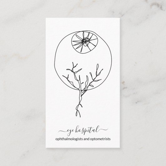 Carte De Visite ophtalmologistes ophtalmologistes et optométristes (Devant)