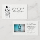 Carte De Visite Ophtalmologue optométriste (Devant / Derrière)