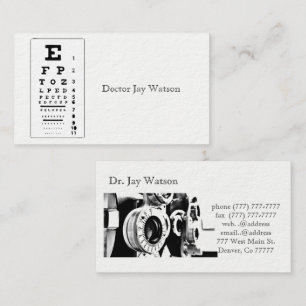 Carte De Visite Ophtalmologue Optométriste Destinée De L'Ophtalm