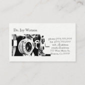 Carte De Visite Ophtalmologue Optométriste Destinée De L'Ophtalmol (Dos)