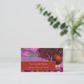 Carte De Visite Opinion aigre-douce, arbre d'érable en bronze de (Debout devant)