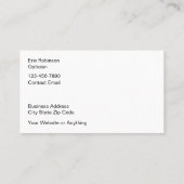 Carte De Visite Optician Optical Vision Care Store (Dos)