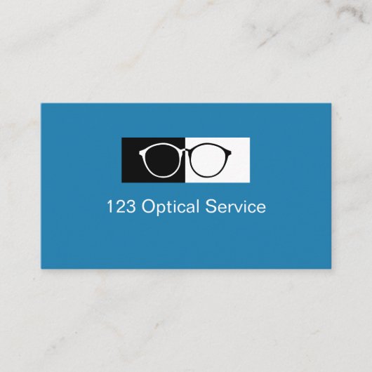 Carte De Visite Optician Optical Vision Care Store (Devant)