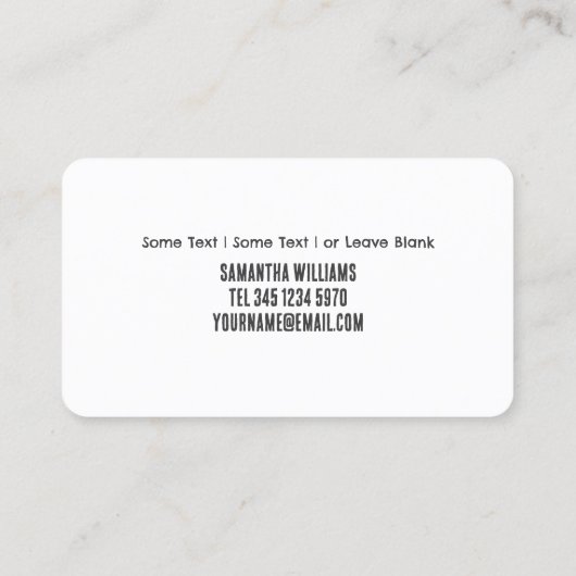 Carte De Visite Opticien (Dos)