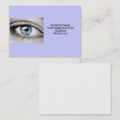 CARTE DE VISITE OPTICIEN OU MÉDECIN DE L'OPTOMITRI (Devant / Derrière)