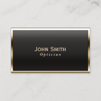 Carte de visite Opticien Royal Gold Border
