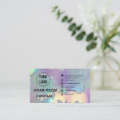 carte de visite optionnel holographique (Debout devant)