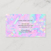 CARTE DE VISITE optionnel rose holographique FAUX (Dos)