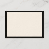 Carte de visite optique à bordure noire Chubby (Dos)