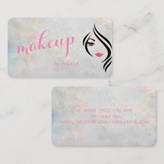 Carte De Visite Optique moderne visage professionnel (Devant / Derrière)