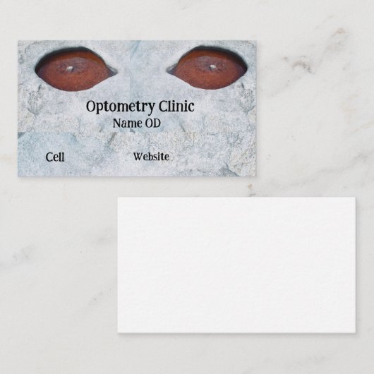 Carte De Visite Optométrie (Devant / Derrière)